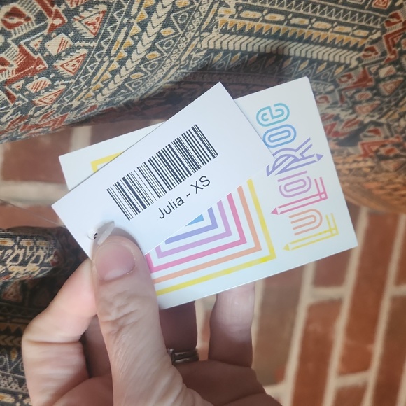 NWT LulaRoe fitted jersey dress, size XS - Picture 5 of 8